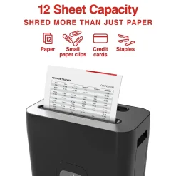 Online Staples 12-Sheet Cross-Cut Multi-Media Shredder (ST62151)