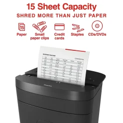 Discount Staples 15-Sheet Cross-Cut Multi-Media Shredder (ST62154)