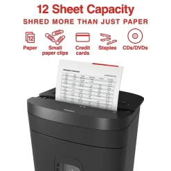 New Staples 12-Sheet Micro-Cut Multi-Media Shredder (ST62153)