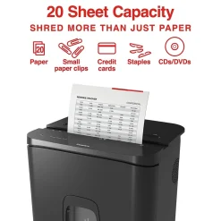 New Staples 20-Sheet Micro-Cut Multi-Media Shredder (ST62155)