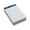 Notepads|Staples Signa Notepads, 5" x 8", Narrow, Assorted Pastel, 50 Sheets/Pad, 6 Pads/Pack (18139/18139STP)