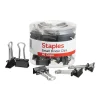 Clips & Fasteners|Staples Small Binder Clips, 0.38" Capacity, Black, 40 Clips/Pack (ST10667/10667)
