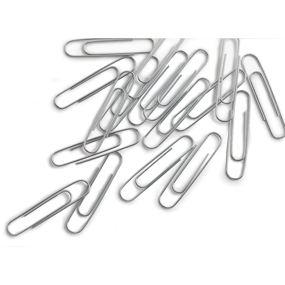 Clips & Fasteners|Staples Smooth Jumbo Paper Clips, Silver, 1000 Clips/Pack, 10/Pack(A7026605/72578)
