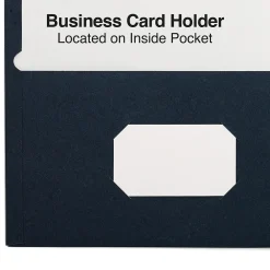 Pocket Folders|Staples Smooth 2-Pocket Paper Folder, , 25/Box (27539-CC) Navy