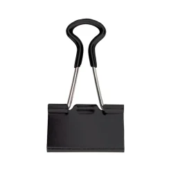 Clips & Fasteners|Staples Soft Grip 2" Binder Clips, Large, Black, 6/Pack (13726)