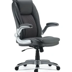 Office Chairs*Staples Sorina Ergonomic Bonded Leather Swivel Executive Chair, Grey (53253) Gray
