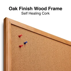 Dry Erase*Staples Standard Cork & Dry Erase Whiteboard, 3' x 2' (28323-CC)