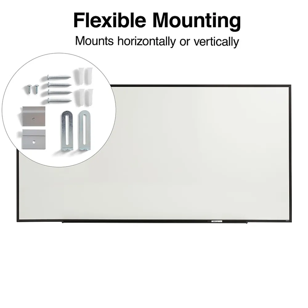 Dry Erase*Staples Standard Durable Melamine Dry-Erase Whiteboard, Aluminum Frame, 8' x 4' (52684-CC)