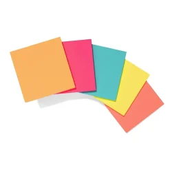 Sticky Notes*Staples Stickies Standard Notes, 3" x 3" Assorted, 400 Sheets/Pad, 1 Pad/Pack (S-33BRC/52557)