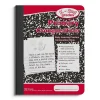 Notebooks|Staples 1-Subject Composition Notebooks, 7.5" x 9.75", Primary Ruled, 100 Sheets, Black/Red (42079C)