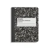 Subject Notebooks|Staples 1-Subject Composition Notebook, 7.5" x 9.75", Graph Ruled, 80 Sheets, Black, 24/Carton (20075CT)