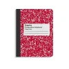 Notebooks|Staples 1-Subject Composition Notebooks, 7.5" x 9.75", College Ruled, 100 Sheets, Assorted Colors, 48/Carton (TR55063MCT)