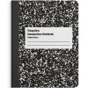 Composition Notebooks|Staples 1-Subject Composition Notebook, 7.5" x 9.75", College Ruled, 100 Sheets, Black (ST55064C)