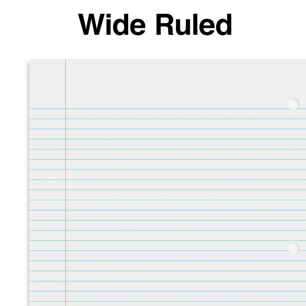 Subject Notebooks|Staples 1-Subject Notebook, 8" x 10.5", Wide Ruled, 70 Sheets, (TR24006) Green