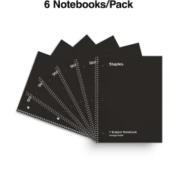 Subject Notebooks|Staples 1-Subject Notebook, 8