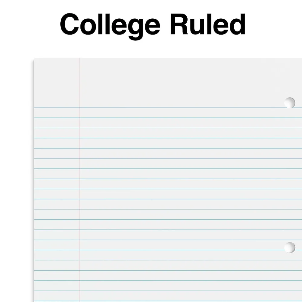 Subject Notebooks|Staples 1-Subject Notebook, 8.5" x 10.5", College Ruled, 70 Sheets, Black, 3/Pack (ST58373)