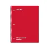 Notebooks|Staples 1-Subject Notebooks, 8" x 10.5", College Ruled, 70 Sheets, Assorted Colors, 48/Pack (10871)