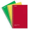 Subject Notebooks|Staples 1-Subject Notebooks, 5" x 7.75", College Ruled, 80 Sheets, Assorted Colors, 3/Pack (ST11670C)