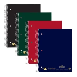 Subject Notebooks|Staples 5-Subject Subject Notebooks, 8.5" x 11", College Ruled, 200 Sheets (11197)