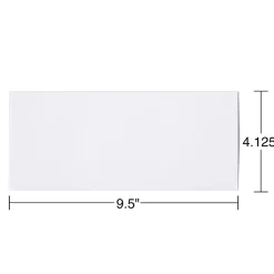 Online Staples Tear-Resistant EasyClose Security Tinted #10 Business Envelopes, 4 1/8