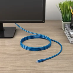 Staples TECH 50' Cat-6 Ethernet Cable, Male to Male, Blue (ST62450)