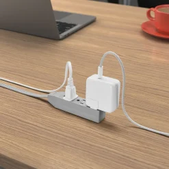 Staples TECH 8' Extension Cord, 3-Outlet, 16 AWG, Gray (ST22131-CC)