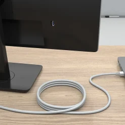 Staples TECH 7 ft. Cat-6 Ethernet Cable, Male to Male, Gray (ST62453)