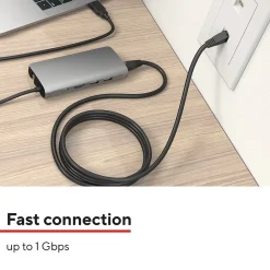 Staples TECH 7 ft. Cat-6 Ethernet Cable, Male to Male, Black (ST62458)