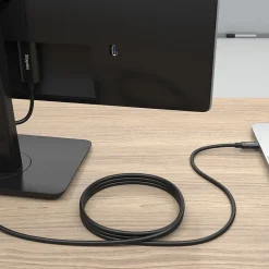 Staples TECH 6 ft. USB-C to HDMI Audio/Video Cable, Male to Male, Black (ST62472)