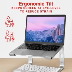 11.2 x 10.2 Aluminum Laptop Stand, (ST62653)<Staples TECH Clearance