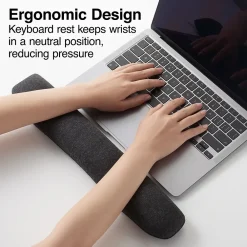 Hot Staples TECH Beaded Non-Skid Wrist Rest, Black/Gray (23943)