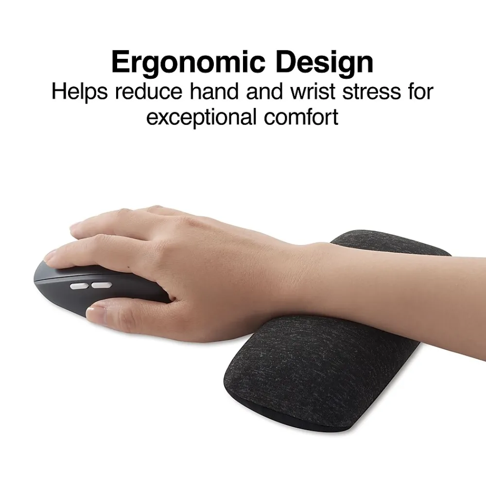 Online Staples TECH Beaded Non-Skid Wrist Rest, Black (23942)
