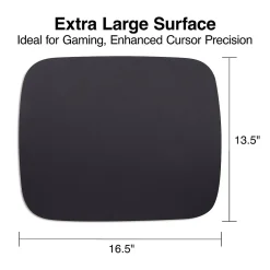 Outlet Staples TECH Foam Non-Skid Gaming Mouse Pad, Black (ST61812)
