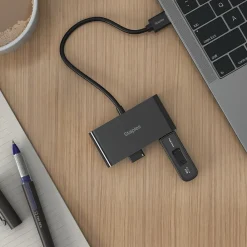 Staples TECH 4-Port USB 2.0 Hub, Black (ST62379)