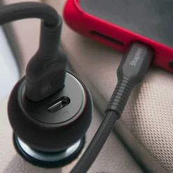 USB-A/USB-C Car Charger, 32W, Black (ST62340)<Staples TECH Hot