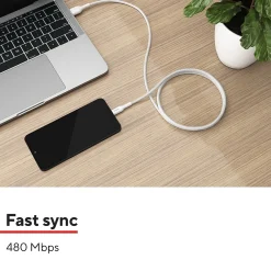 USB-C to USB-A Charging Cable, 6.5 ft., White (ST62338)<Staples TECH Outlet