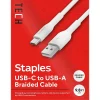 USB-C to USB-A Charging Cable, 9.8 ft., White (ST62339)<Staples TECH Online