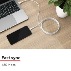 USB-C to USB-A Charging Cable, 9.8 ft., White (ST62339)<Staples TECH Online