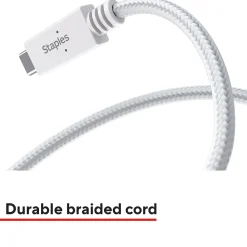 USB-C to USB-A Charging Cable, 3.3 ft., White (ST62316)<Staples TECH Clearance