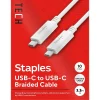 USB-C to USB-C Charging Cable, 3.3 ft., White (ST62317)<Staples TECH Sale