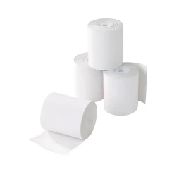 Pos Paper*Staples Thermal Cash Register/POS Rolls, 1-Ply, 3 1/8" x 90', BPA Free, 72/Carton (18298-CC)