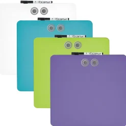 Dry Erase*Staples Tin Square Frameless Dry-Erase Whiteboard, Assorted Colors, 1' x 1' (28225-US)