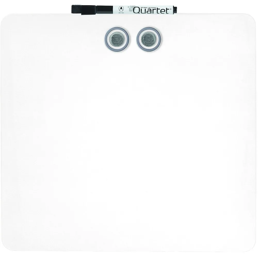Dry Erase*Staples Tin Square Frameless Dry-Erase Whiteboard, Assorted Colors, 1' x 1' (28225-US)