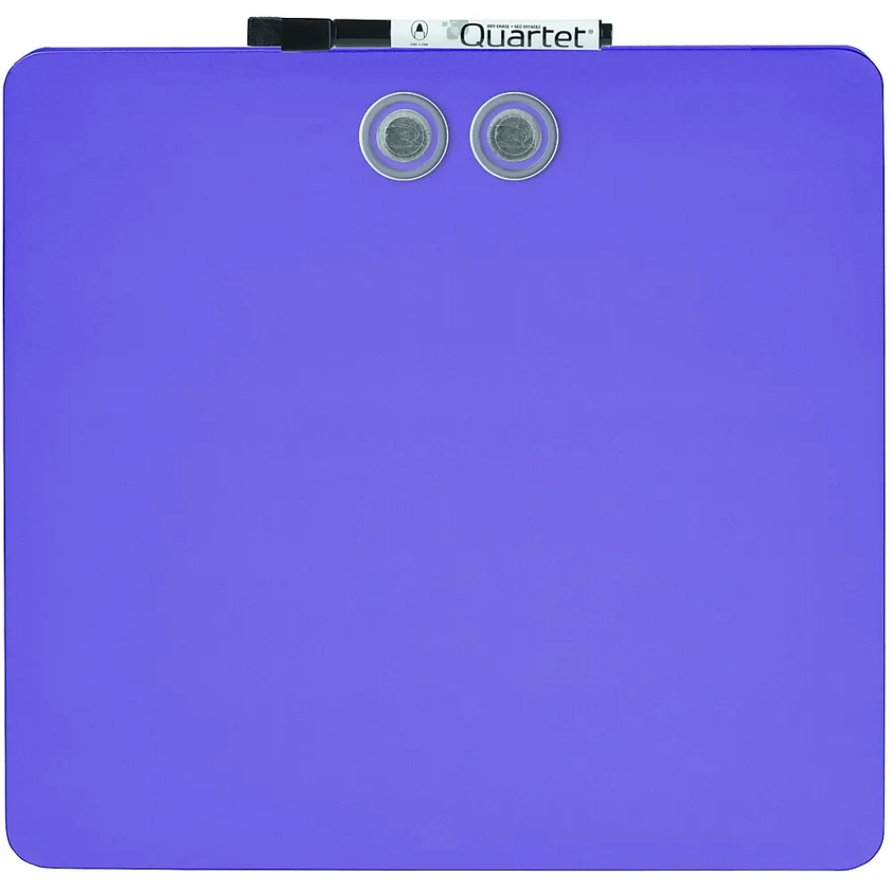 Dry Erase*Staples Tin Square Frameless Dry-Erase Whiteboard, Assorted Colors, 1' x 1' (28225-US)