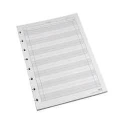 Notebooks|Staples To-Do Customizable Notebook Accessories, 5.5" x 8.5", Cornell, 50 Sheets, White, /Pack (19994STP)