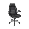 Office Chairs*Staples Torrent Ergonomic Bonded Leather Swivel Manager Chair, Black (51283-CC)