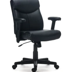 Ergonomic Chairs*Staples Traymore Ergonomic Faux Leather Swivel Computer and Desk Chair, (59425-CC) Black