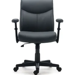 Office Chairs*Staples Traymore Ergonomic Faux Leather Swivel Computer and Desk Chair, (53246) Gray