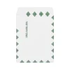 Hot Staples Tyvek EasyClose Catalog Envelopes, 10"L x 13"H, White with Green Diamond Border, 100/Box (SPL17173)