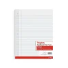 Filler Paper|Staples Wide Ruled Filler Paper, 8" x 10.5", White, 100 Sheets/Pack, 12 Packs/Carton (TR23904)
